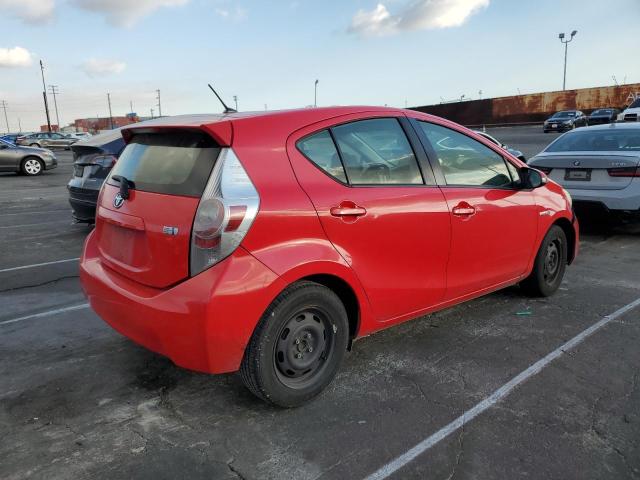 TOYOTA PRIUS C 2012 red hatchbac hybrid engine JTDKDTB35C1518092 photo #4