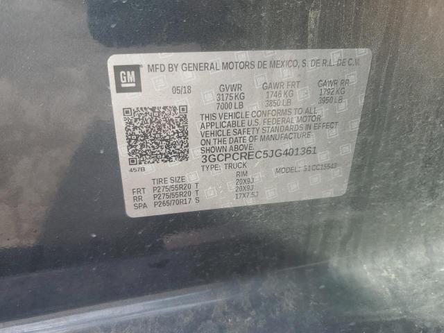 2018 CHEVROLET SILVERADO - 3GCPCREC5JG401361