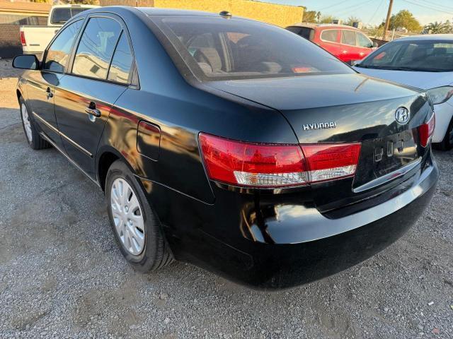 HYUNDAI SONATA GLS 2007 black sedan 4d gas 5NPET46C37H255986 photo #4