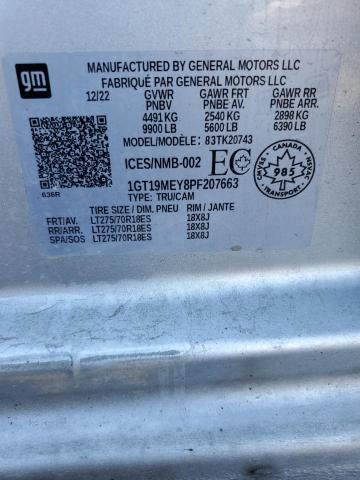 2023 GMC SIERRA K25 - 1GT19MEY8PF207663