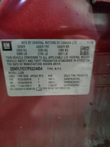 2015 GMC TERRAIN SL - 2GKFLYE37F6224454