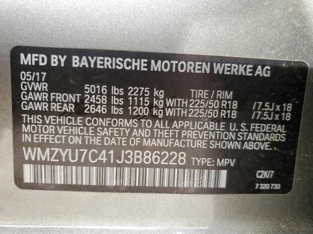 2018 MINI COOPER S E WMZYU7C41J3B86228