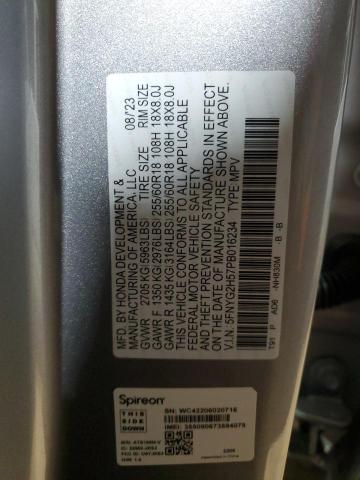 2023 HONDA PILOT EXL - 5FNYG2H57PB016234