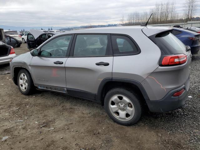 JEEP CHEROKEE S 2015 silver  gas 1C4PJLAB1FW731782 photo #3