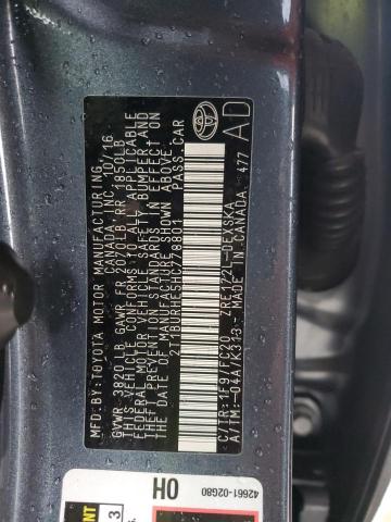 2017 TOYOTA COROLLA L - 2T1BURHE5HC778801