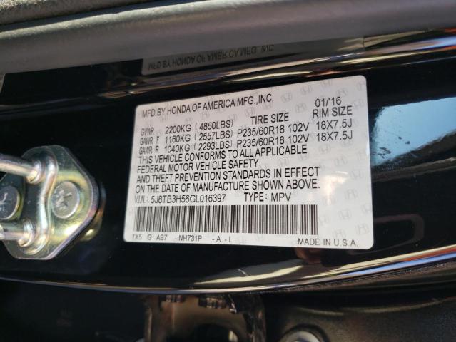 2016 ACURA RDX TECHNO - 5J8TB3H56GL016397