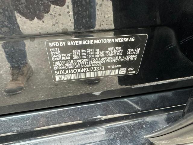 2022 BMW X5 M50I 5UXJU4C06N9J73373