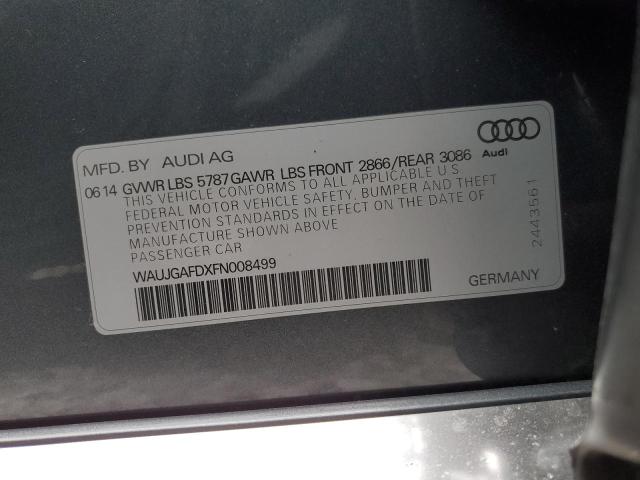 2015 AUDI A8 QUATTRO WAUJGAFDXFN008499