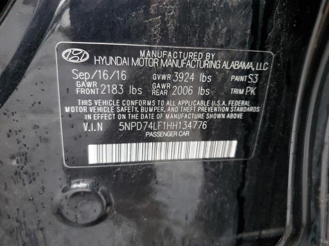 2017 HYUNDAI ELANTRA SE - 5NPD74LF1HH134776