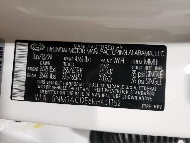 2024 HYUNDAI TUCSON SE - 5NMJACDE6RH431352