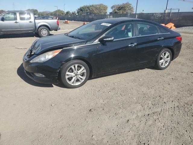 HYUNDAI SONATA SE 2011 black sedan 4d gas 5NPEC4ACXBH176038 photo #1