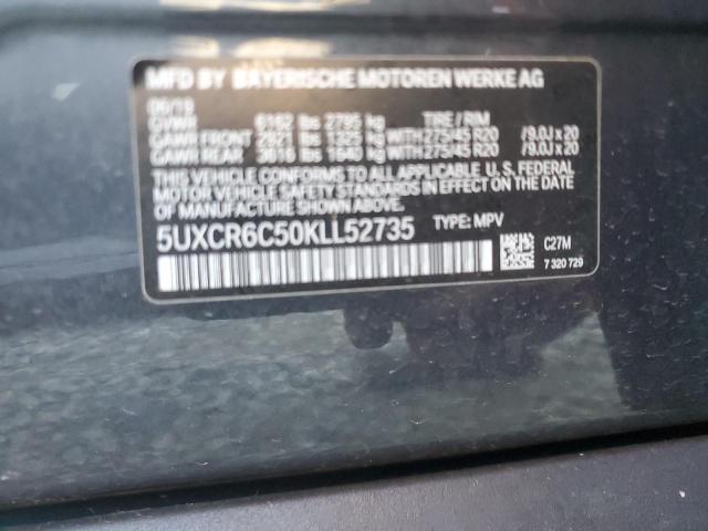 2019 BMW X5 XDRIVE4 - 5UXCR6C50KLL52735