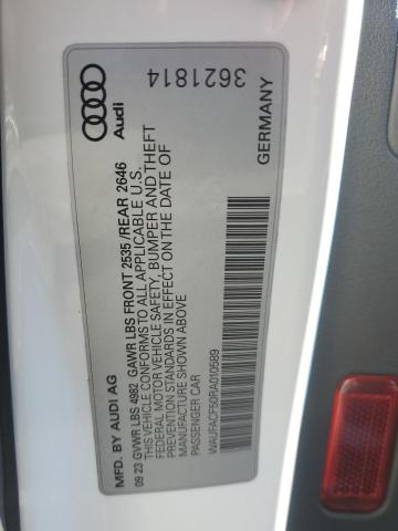 2024 AUDI A5 PREMIUM WAUFACF50RA010589