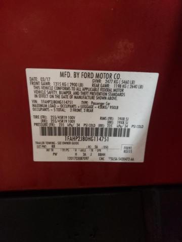 2017 FORD TAURUS LIM - 1FAHP2J80HG114751