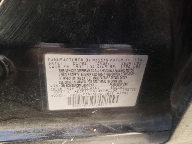 2021 NISSAN VERSA SV 3N1CN8EV3ML851013