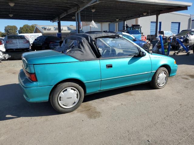 GEO METRO LSI 1993 turquoise converti gas JG1MR3367PK201491 photo #4