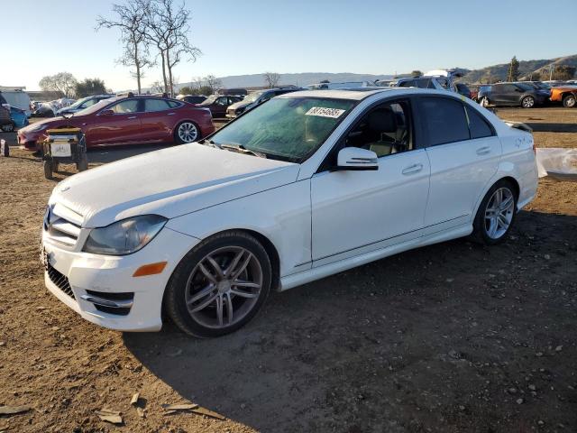 MERCEDES-BENZ C 250 2013 white  gas WDDGF4HB1DR245486 photo #1