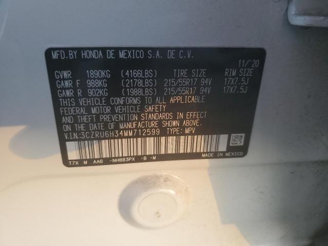 2021 HONDA HR-V 3CZRU6H34MM712599