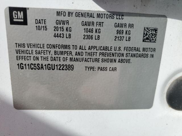 2016 CHEVROLET MALIBU LIM - 1G11C5SA1GU122389