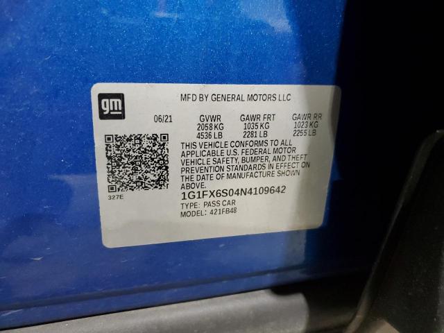 2022 CHEVROLET BOLT EV 2L - 1G1FX6S04N4109642