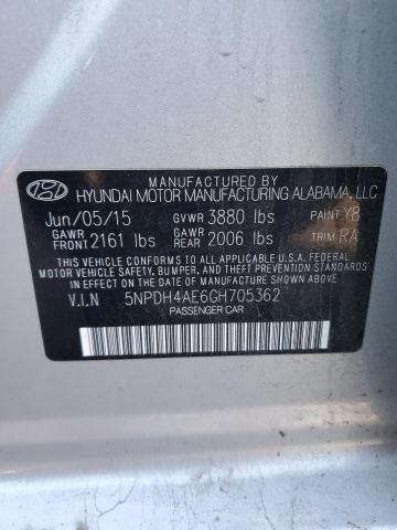 2016 HYUNDAI ELANTRA SE - 5NPDH4AE6GH705362