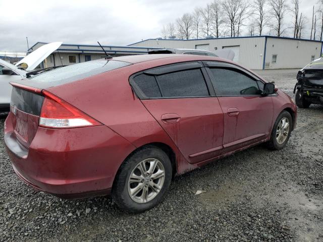 HONDA INSIGHT EX 2010 red  hybrid engine JHMZE2H72AS007817 photo #4