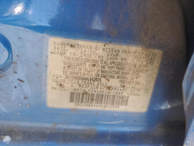 2021 NISSAN VERSA SV - 3N1CN8EV6ML843925