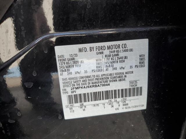 2024 FORD EDGE SEL 2FMPK4J9XRBA70044