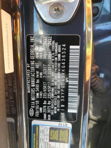 2019 KIA SORENTO L - 5XYPGDA3XKG436524