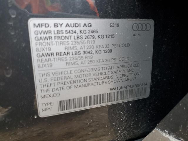 2019 AUDI Q5 PREMIUM - WA1BNAFY5K2065344