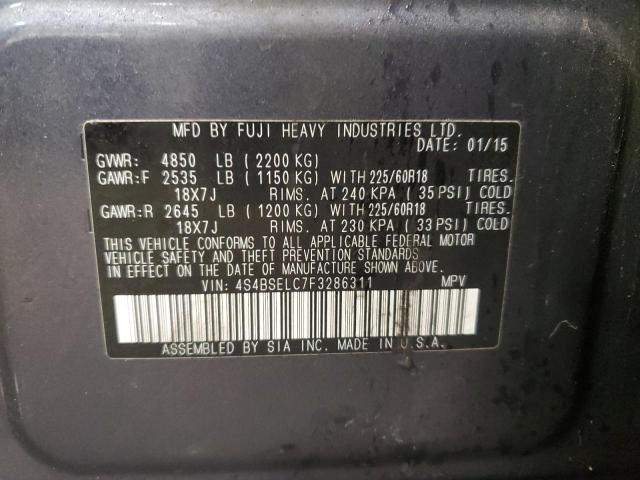 2015 SUBARU OUTBACK 3. - 4S4BSELC7F3286311