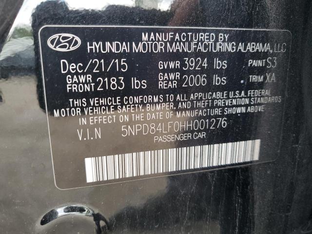 2017 HYUNDAI ELANTRA SE 5NPD84LF0HH001276