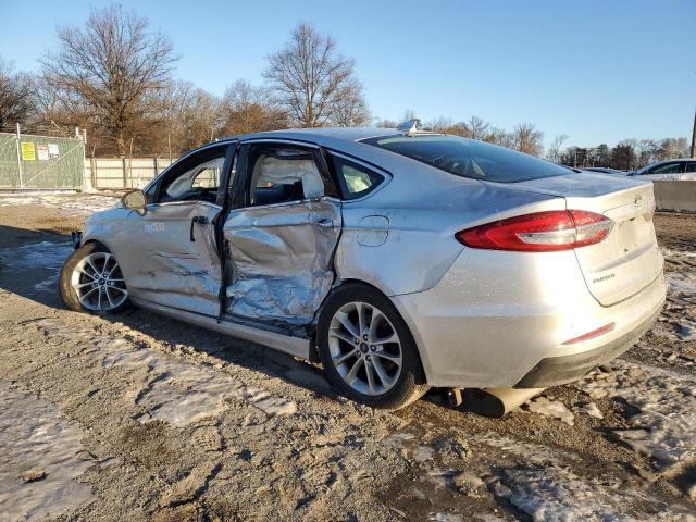 FORD FUSION SEL 2019 silver  hybrid engine 3FA6P0MU5KR109355 photo #3