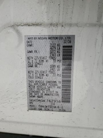 2017 NISSAN ROGUE SV - 5N1AT2MV1HC767956