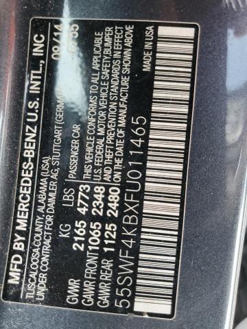 2015 MERCEDES-BENZ C 300 4MAT - 55SWF4KBXFU011465