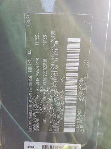 2024 TOYOTA GRAND HIGH - 5TDACAB54RS017405