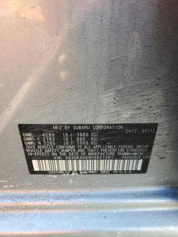 2017 SUBARU IMPREZA - 4S3GKAA69H3621281
