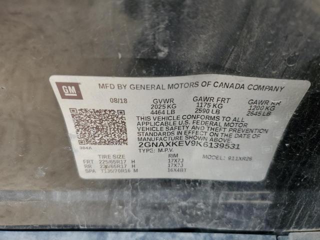 2019 CHEVROLET EQUINOX LT - 2GNAXKEV9K6139531