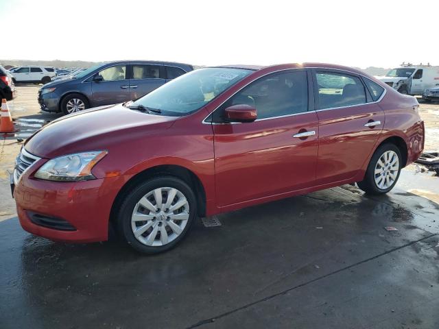 NISSAN SENTRA S 2013 red  gas 3N1AB7AP6DL750291 photo #1