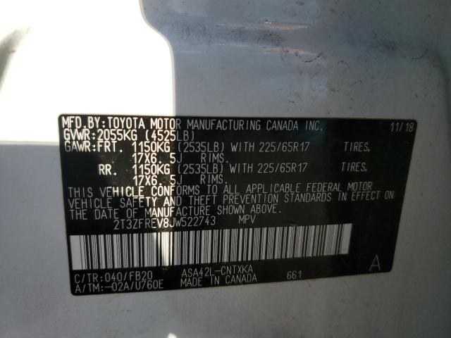 2018 TOYOTA RAV4 LE - 2T3ZFREV8JW522743