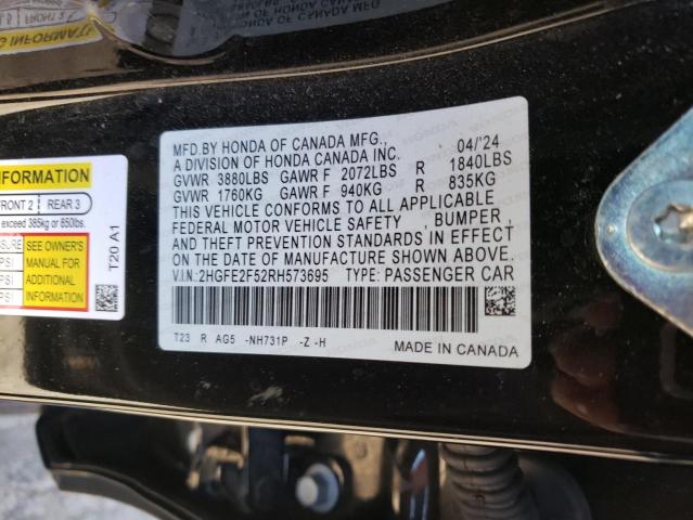 2024 HONDA CIVIC SPOR - 2HGFE2F52RH573695