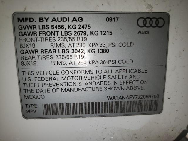 2018 AUDI Q5 PREMIUM - WA1ANAFY7J2066750