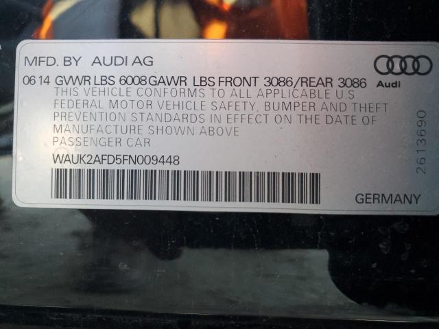 2015 AUDI S8 QUATTRO WAUK2AFD5FN009448