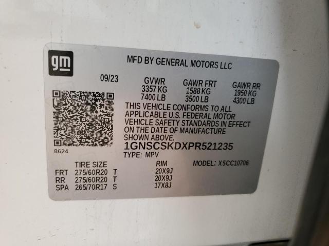 2023 CHEVROLET TAHOE C150 1GNSCSKDXPR521235