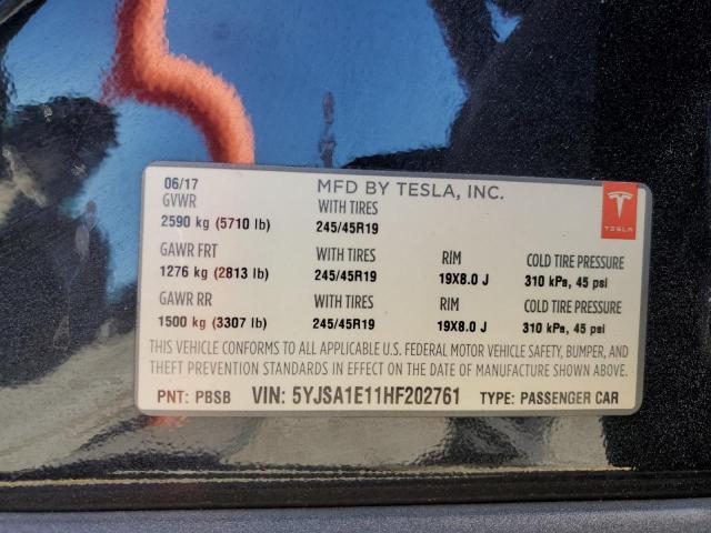 2017 TESLA MODEL S - 5YJSA1E11HF202761