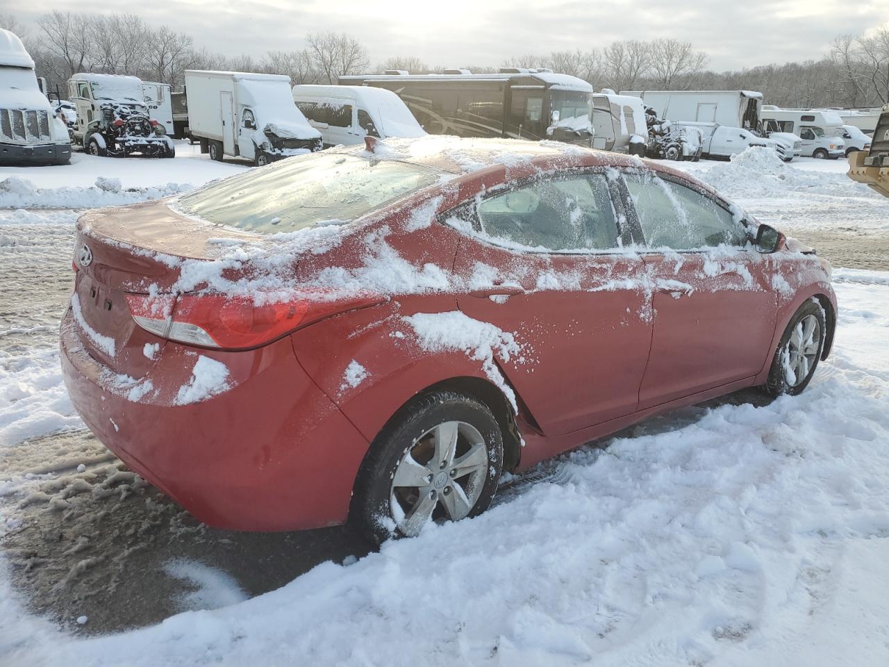 Lot #3055465111 2013 HYUNDAI ELANTRA GL