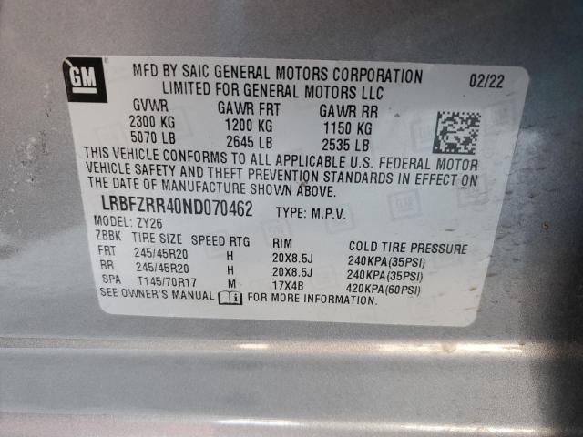 2022 BUICK ENVISION A LRBFZRR40ND070462