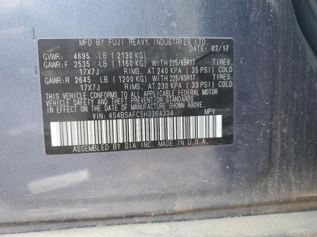 2017 SUBARU OUTBACK 2. - 4S4BSAFC5H3364334
