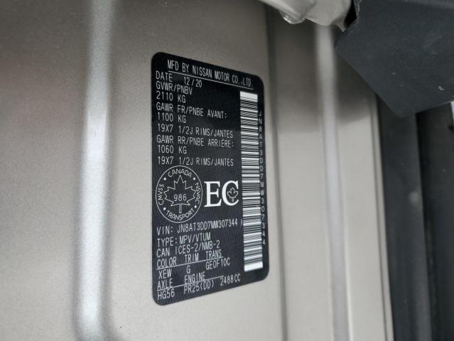 2021 NISSAN ROGUE PLAT JN8AT3DD7MW307344