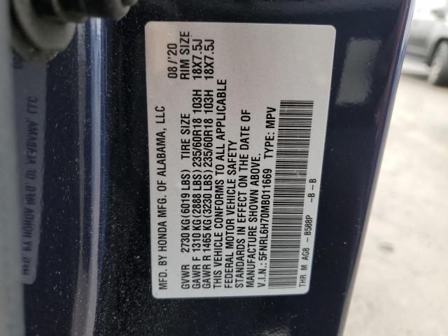 2021 HONDA ODYSSEY EX - 5FNRL6H70MB011669